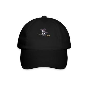 Panda Halloween Funny Panda Halloween Gift - Baseball Cap - black/black - Front