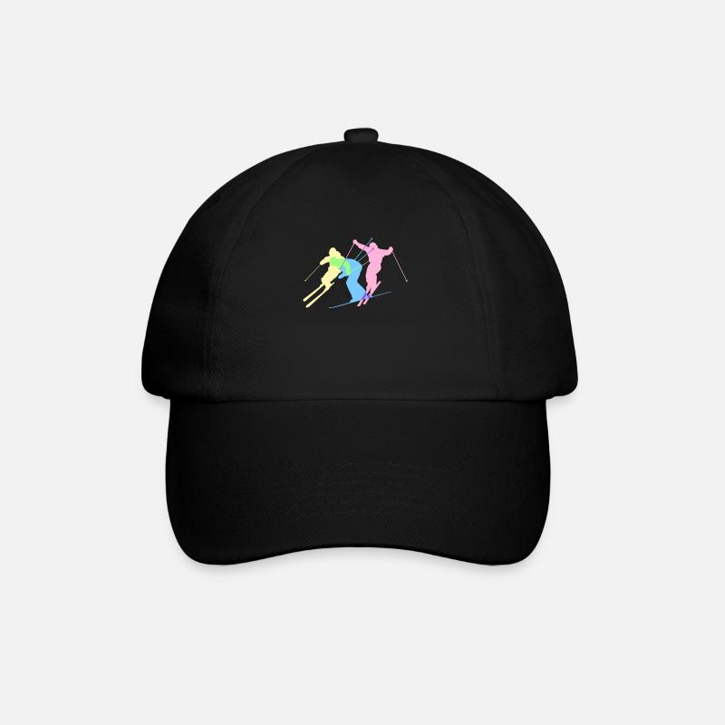 ski - Baseball Cap - black/black
