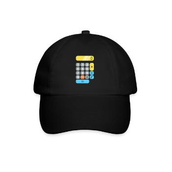 Mathe - Baseballkappe - Schwarz/Schwarz - Vorne