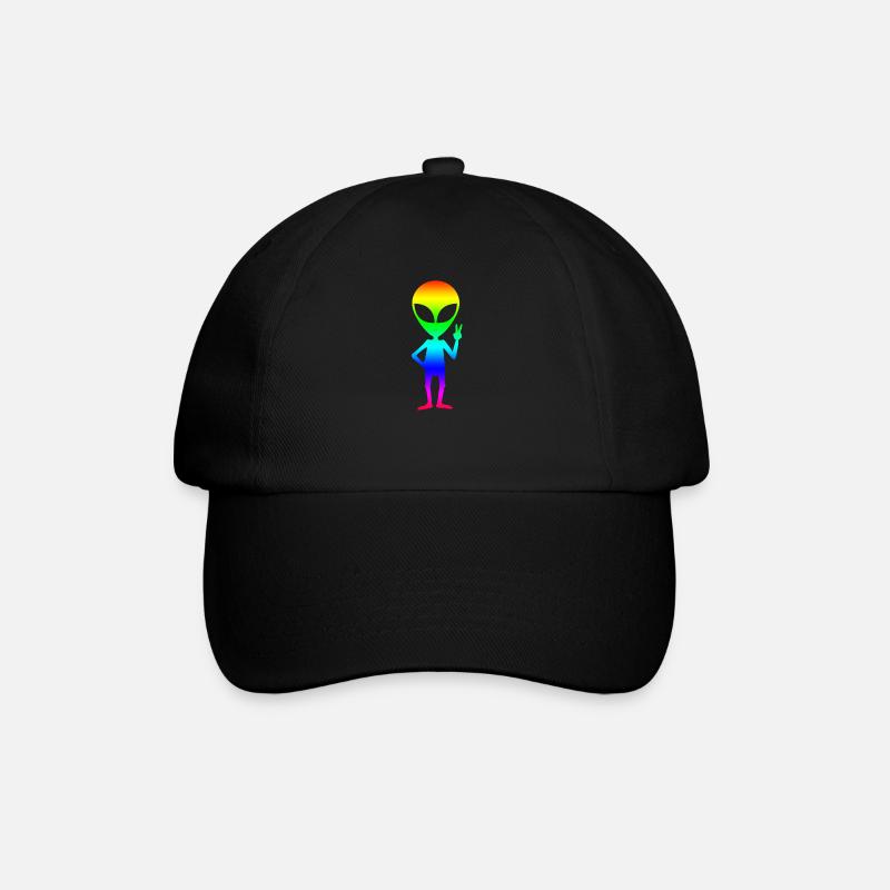 Alien - Baseballkappe - Schwarz/Schwarz