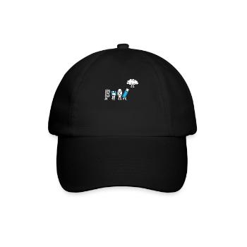 Cloud Computing Evolution Computer Development - Baseball Cap - black/black - Front