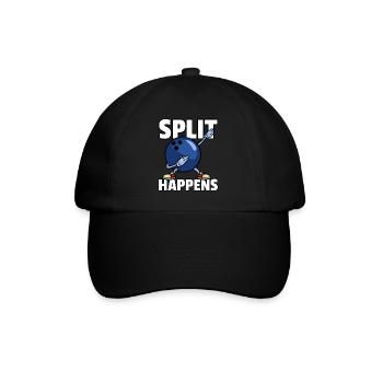 Dabbing Bowling Kegel Spieler Bowler Dab - Baseballkappe - Schwarz/Schwarz - Vorne