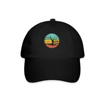 Gymnastics retro - Baseball Cap - black/black - Front