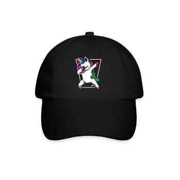 Dabbing Dab Unicorn Cute Mythical Creature Gift - Baseball Cap - black/black - Front