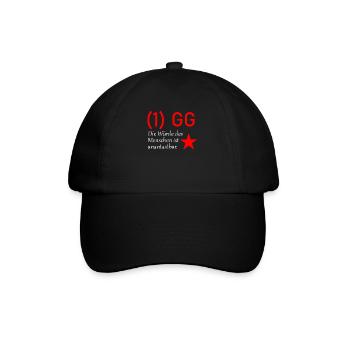 Grundgesetz - Baseballkappe - Schwarz/Schwarz - Vorne