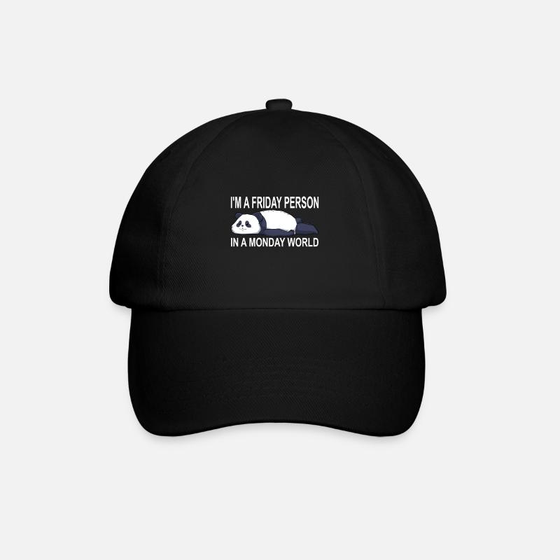 panda - Casquette classique - noir/noir