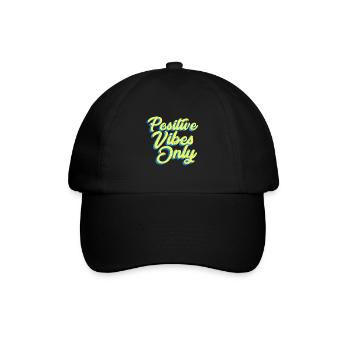 Positive Vibes Only - Baseball Cap - black/black - Front
