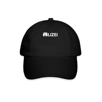 Polizei Hintern Popo Po zilei Polizei - Baseballkappe - Schwarz/Schwarz - Vorne