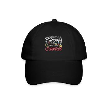 Wissenschaft Prinzessin - Baseballkappe - Schwarz/Schwarz - Vorne