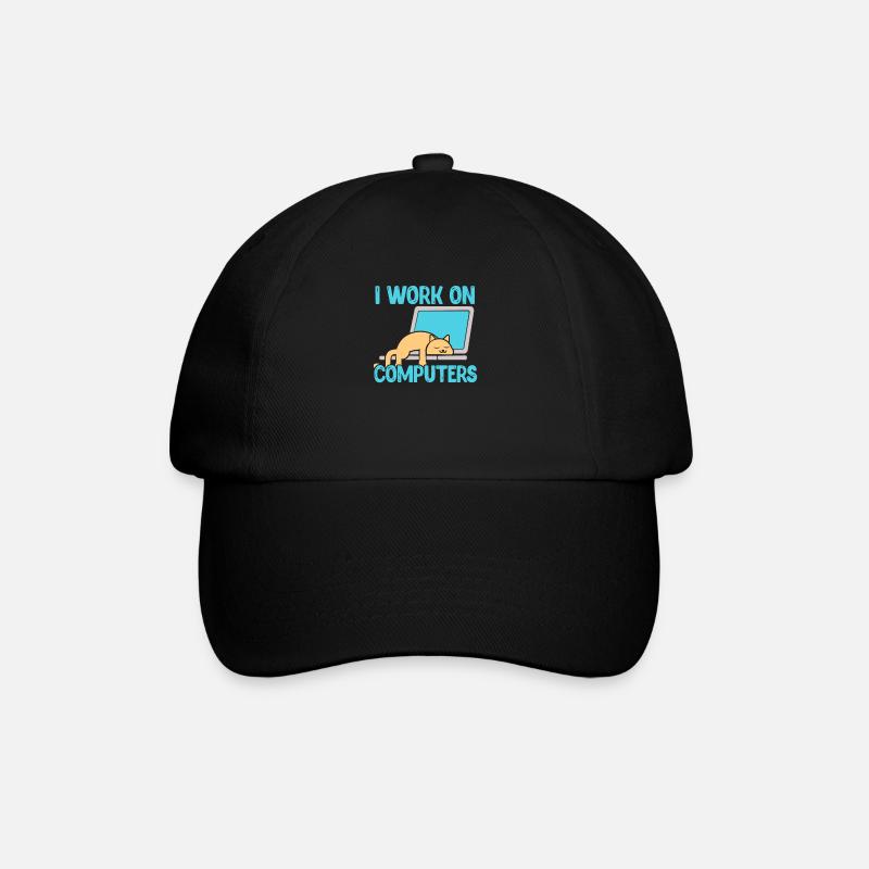Programmierer Computer Code Informatik Geschenk - Baseballkappe - Schwarz/Schwarz