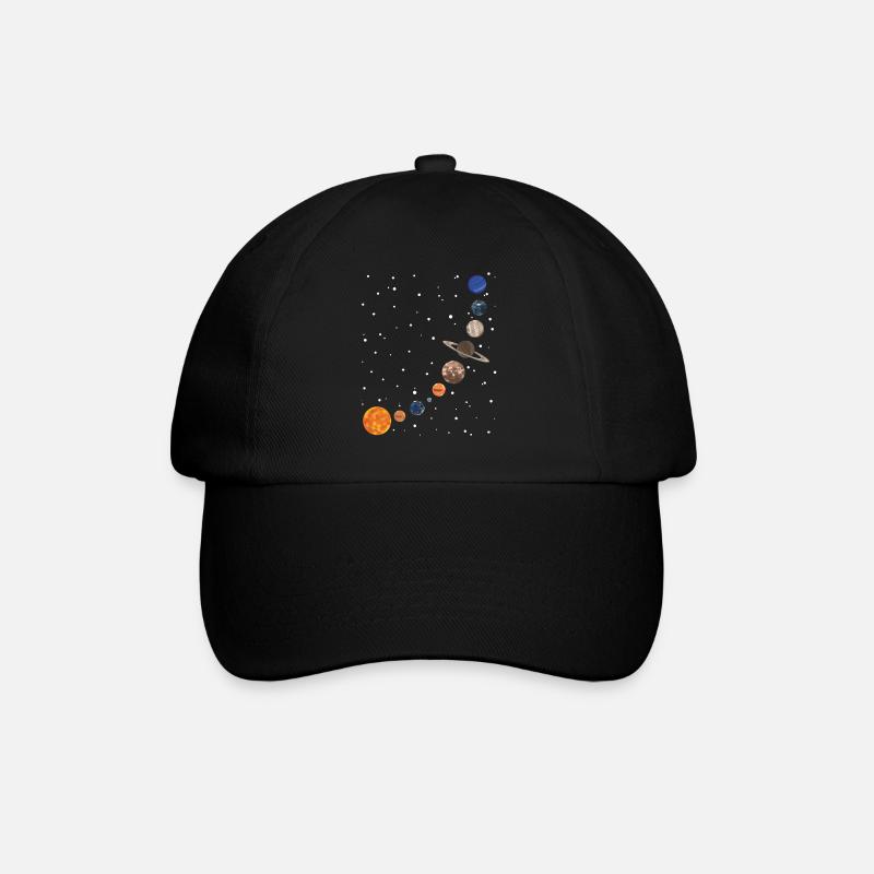 Planète Voie lactée - Casquette classique - noir/noir
