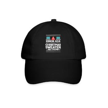 Weihnachtskostüm Ugly Christmas Xmas Geschenk - Baseballkappe - Schwarz/Schwarz - Vorne