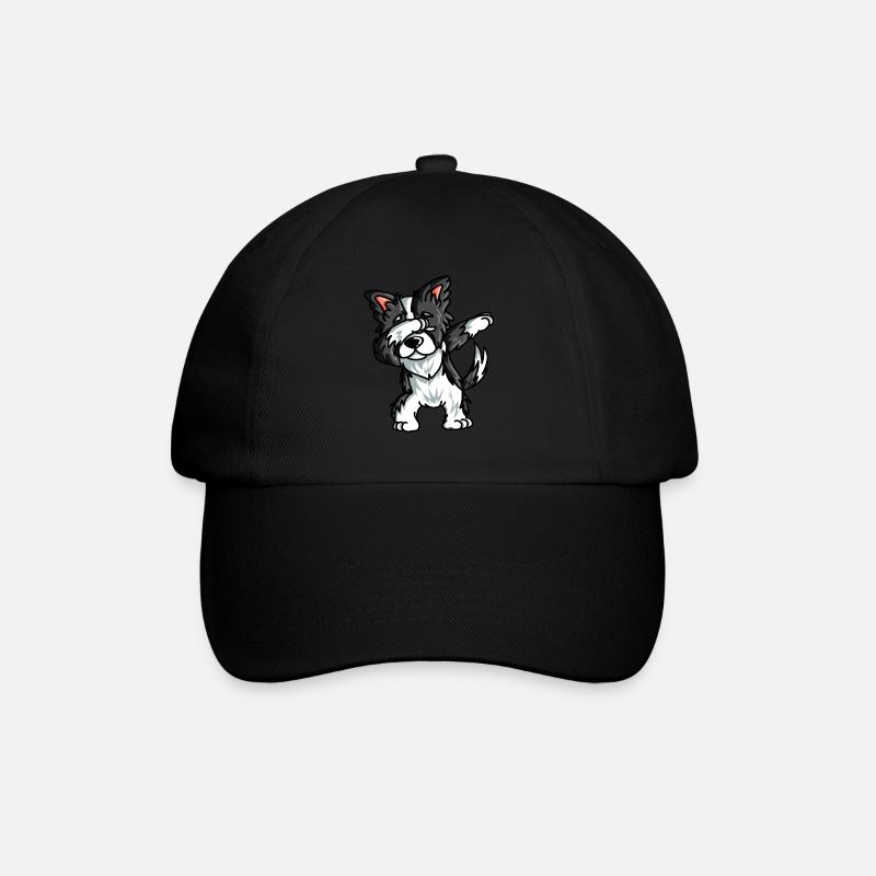 Border Collie maman chien mère - Casquette classique - noir/noir