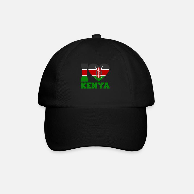 Kenya - Baseball Cap - black/black