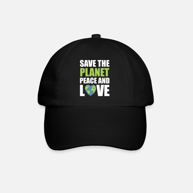 Save the planet - Baseball Cap - black/black