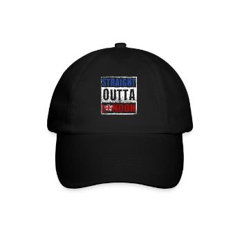 Straight Outta London - Baseball Cap - black/black - Front