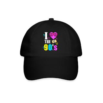 90s 80s 90s 80s - Baseball Cap - black/black - Front