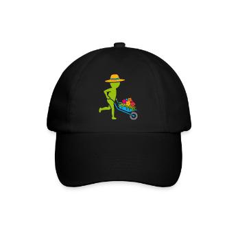 Gärtner / Gärtnerin - bunt - Baseballkappe - Schwarz/Schwarz - Vorne