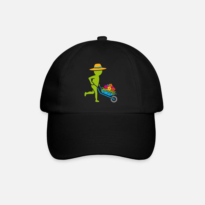 Gärtner / Gärtnerin - bunt - Baseballkappe - Schwarz/Schwarz