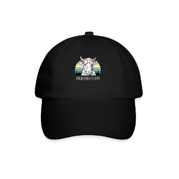 Muhviehstar Kuh - Baseballkappe - Schwarz/Schwarz - Vorne