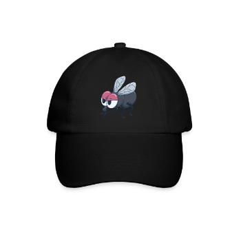 Fly mosquito insect funny gift - Baseball Cap - black/black - Front