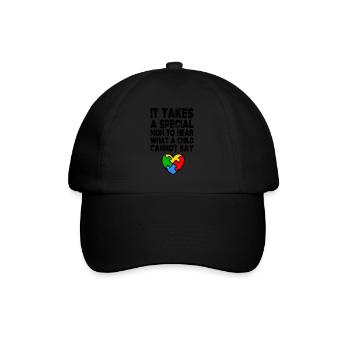 AUTISM SPECIAL MOM Cadeau de sensibilisation à l'autisme - Casquette classique - noir/noir - Devant