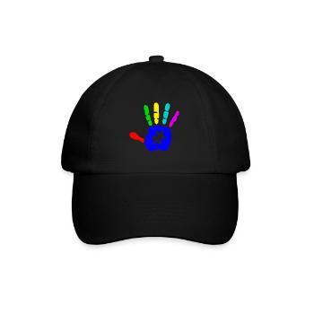AUTISM PUZZLE HAND Cadeau de sensibilisation à l'autisme - Casquette classique - noir/noir - Devant