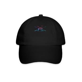 Drums drummer drummer gift - Baseball Cap - black/black - Front