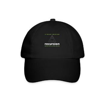programmer - Baseball Cap - black/black - Front