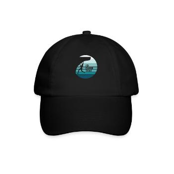 Rock Climber - Retro, Vintage - I'd Climb That - Baseball Cap - black/black - Front