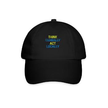 Climate change - Baseball Cap - black/black - Front
