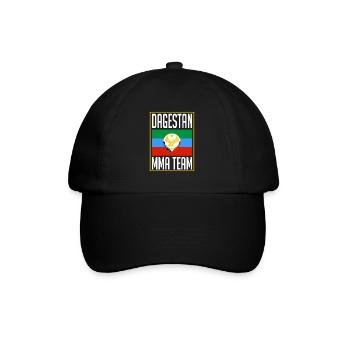 Dagestan MMA Team, Dagestan Flag, Dagestan - Baseballkappe - Schwarz/Schwarz - Vorne