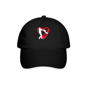 Daughter Heart - Baseballkappe - Schwarz/Schwarz - Vorne