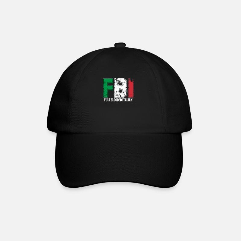 italien - Casquette classique - noir/noir