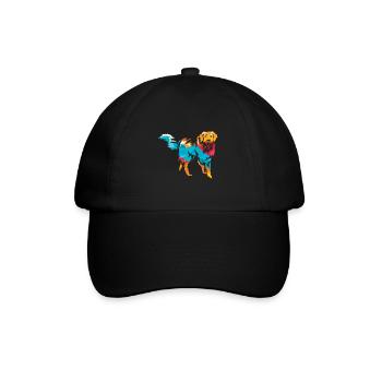 Hovawart - Baseballkappe - Schwarz/Schwarz - Vorne