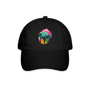 Buffalo Horns Animals - Baseball Cap - black/black - Front