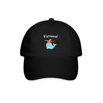 Karnewal Wal Kostüm Verkleidung Fasching Karneval - Baseballkappe - Schwarz/Schwarz - Vorne