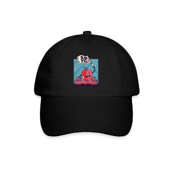 Apple revolution uprising of apples fruit gift - Baseball Cap - black/black - Front