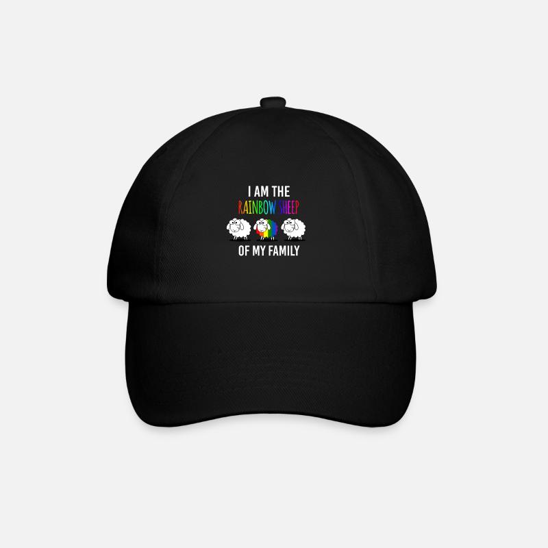 LGBT - Baseballkappe - Schwarz/Schwarz