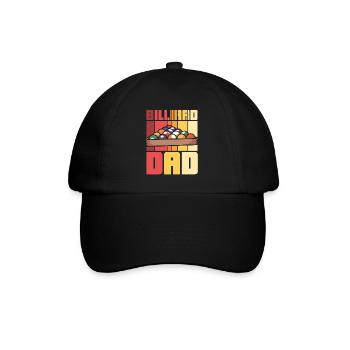 Billiard Dad - Baseballkappe - Schwarz/Schwarz - Vorne