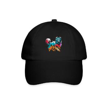 Shetland Chien de berger Cadeau - Casquette classique - noir/noir - Devant