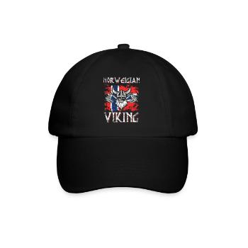 Norvège Vikings Scandinavie - Casquette classique - noir/noir - Devant