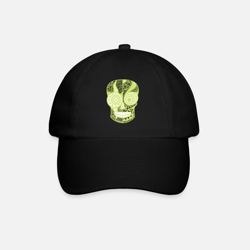 Neon Skull - Baseball Cap - black/black