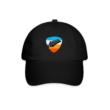 Retro guitar - Baseball Cap - black/black - Front