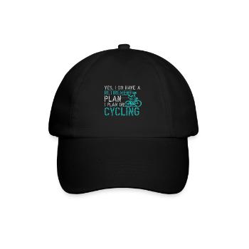 Retirement Plan Cycling Funny Bicycle Gift - Baseball Cap - black/black - Front