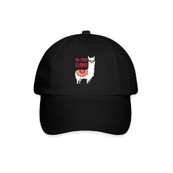 Llama - No Prob Llama - Baseball Cap - black/black - Front