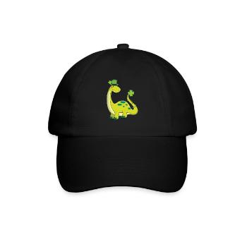 Doux dinosaures St Patricks Jour Dino enfants - Casquette classique - noir/noir - Devant