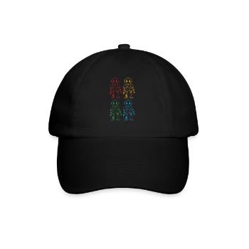 robot - Baseball Cap - black/black - Front