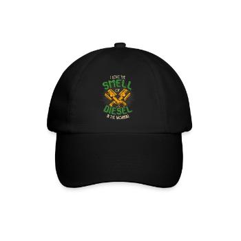 I love the smell of Diesel - Auto - Baseball Cap - black/black - Front