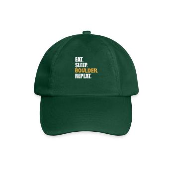 EAT SLEEP BOULDER REPEAT Climbing Climbing Wall - Baseball Cap - bottle green - Front